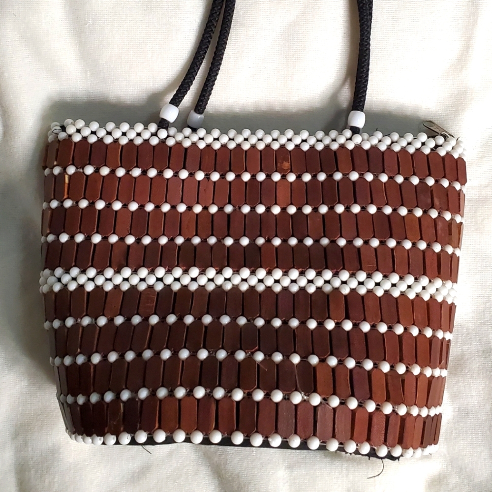 Wood & Bead Handbag